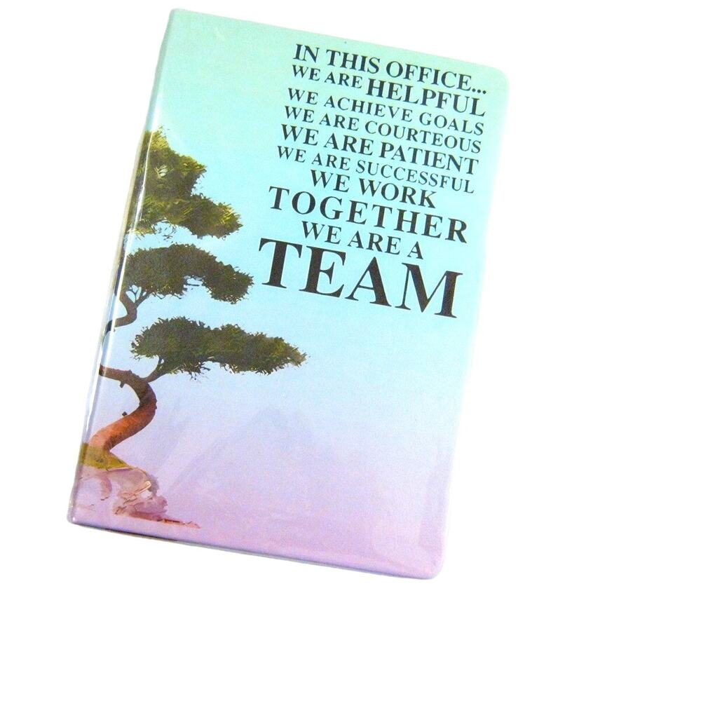 Faux Leather Notebook Team Leader Appreciation Gift Thank You Inspirational Gift